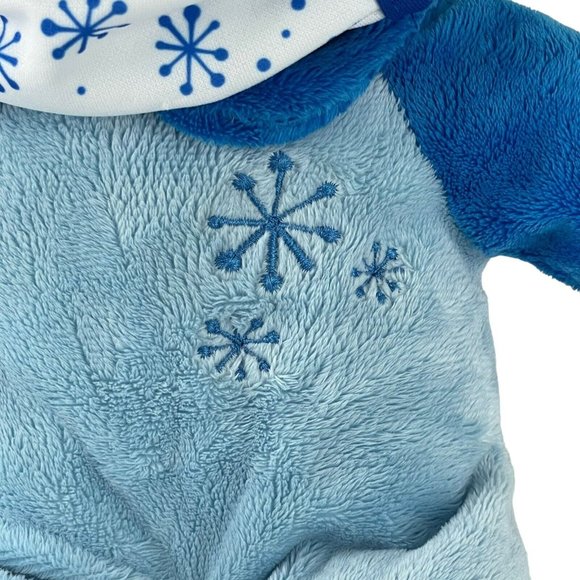 Inter-American Products Teddy Bear 12" Plush Blue Snowflake Face Mask 2020 - Picture 4 of 7
